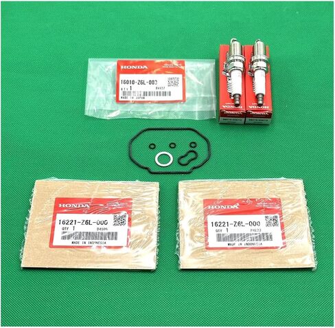 طقم حشيات المكربن ​​الأصلي 16010-Z6L-003، 16221-Z6L-000 وشمعات الإشعال الأصلية 98079-5587G ZFR5F لهوندا EB10000 GX630 GX660 GX690 in Kuwait