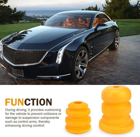4 قطع مصدات ذراع التحكم والمحور الخلفي، ممتص للصدمات وواقي مطاطي عالي المرونة، استبدل OEM #15153958 15039397، متوافق مع شاحنة شيفروليه سافانا 1500 (أصفر) in Kuwait