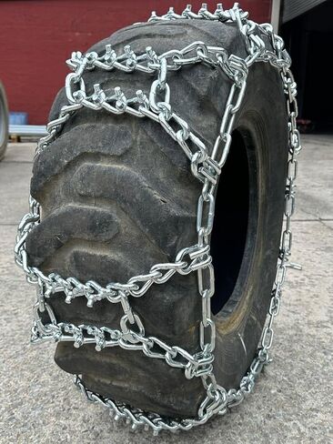 TireChain.com 320/90R46, 320 90 46 Duo Grip Tractor Stud Tire Chains Set of 2 in Saudi Arabia