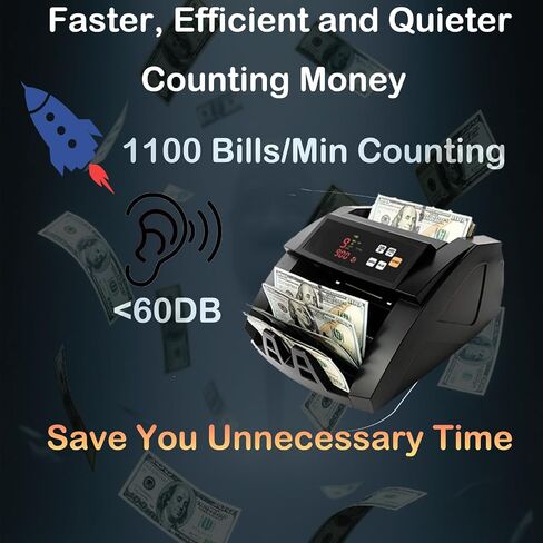 ماكينة عد النقود H-A16 - وضع الدفعة، عداد الأوراق النقدية مع شاشة LCD، كشف الأشعة فوق البنفسجية/MG/IR، عدد القيمة/الإضافة+وضع القيمة الفردية، 1100 قطعة/دقيقة، بالدولار الأمريكي فقط in Kuwait