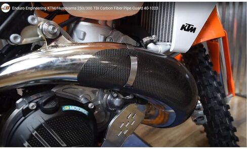 واقي ألياف عادم الكربون من Enduro Engineering للأنابيب FMF Gnarly والدهنية متوافق فقط مع: KTM/GasGas/Husqvarna - 40-1123 in Saudi Arabia