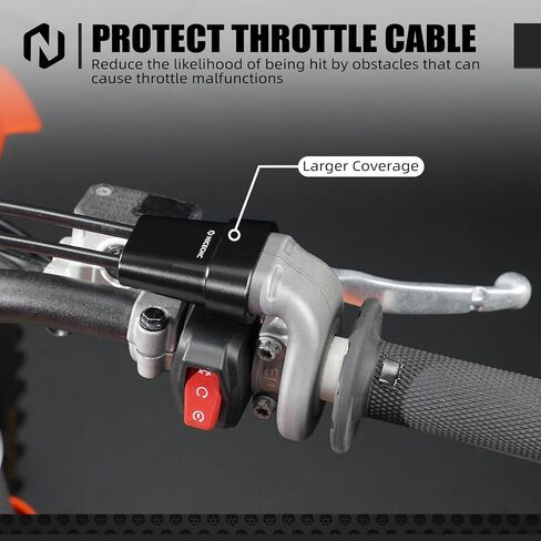 NICECNC Throttle Control Casing Guard Compatible with KTM 125-450 XC/SX/XCF/SXF 2023-2025，Compatible with GasGas EX/EX F 250/300 2024-2025，See Fitment in Saudi Arabia