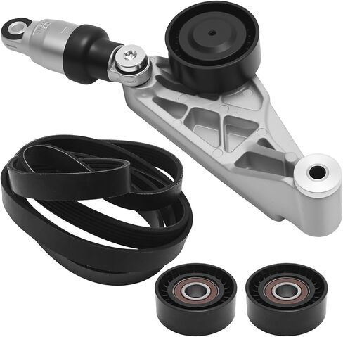 4627038AA-KIT مجموعة بكرة شد حزام المحرك، بديلة لسيارة Jeep Wrangler JK Unlimited 3.6L 2012 2013 2014 2015 2016 2017 2018، يستبدل 4627038AA 4627038AAKIT in Saudi Arabia