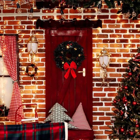 Christmas Car Decoration Wreath with Lights Christmas Car Wreath Accessories for Car, Truck, SUV or Any Car Grille, Mounting Equipment Included in Saudi Arabia