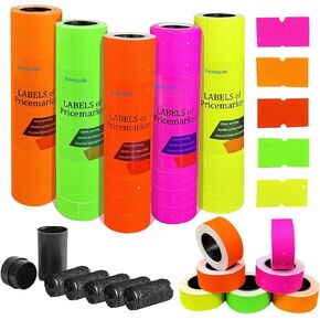 ملصقان لمسدس سعر الخط، 4 عبوات إجمالي 16,000 قطعة من ملصقات مسدس السعر والتاريخ الفارغة لمسدس السعر والتاريخ بخطين، مناسب لـ MX6600، MX6602، YH689، ومعظم مسدسات السعر ذات الخطين الأخرى (أخضر) in Kuwait