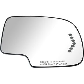 2003-2007 For Chevrolet Silverado Exterior Mirror Glass - Heated Replacement for Tahoe/Suburban/Escalade/Sierra/Yukon GMC (Driver Side, LED Turn Signal, Direct Factory Fit) in Saudi Arabia