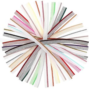 24 قطعة من أشرطة نهاية تجليد الكتب، مجموعة عصابة رأس قطنية لتجليد الكتب مقاس 11.8 بوصة من القطن لتجليد الكتب وتزيينها، 24 لونًا نابضًا بالحياة in Kuwait