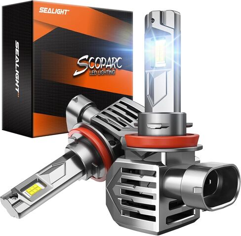 SEALIGHT H4 Fog Lamps or DRL 60000LM 99% Compatibility for ATVs & Powersports, 2025 Version, 9×Brightness S7S Series Wireless H4 Fog Lamps 10 Years Lifespan- Pack of 2 in Saudi Arabia