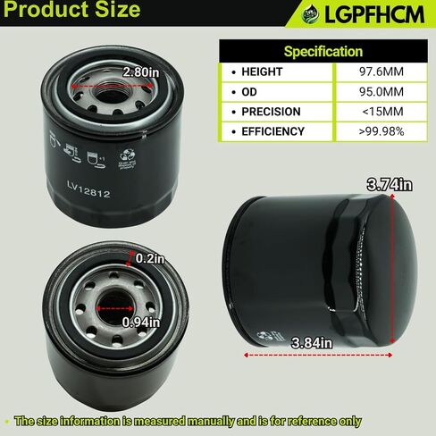 LVA12812 Hydraulic Transmission Oil Filter Fit for John Deere 2305 2210 Series Compact Utility Tractors Hydraulic Oil Filter Replace LVU800812 in Saudi Arabia