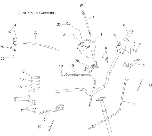 كابل خنق الاحتكاك Polaris ATV، 31.73 بوصة، قطعة OEM الأصلية 7081221، الكمية 1 in Saudi Arabia