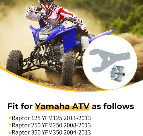 M MATI Rear Axle Nut Wrench Tool 46mm & Rear Axle Lock Nut for Yamaha Raptor 350 YFM350 250 YFM250 125 YFM125 2004-2013 90170-33010-00 90113-06039-00 in Saudi Arabia