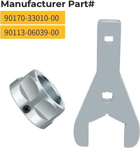 M MATI Rear Axle Nut Wrench Tool 46mm & Rear Axle Lock Nut for Yamaha Raptor 350 YFM350 250 YFM250 125 YFM125 2004-2013 90170-33010-00 90113-06039-00 in Saudi Arabia
