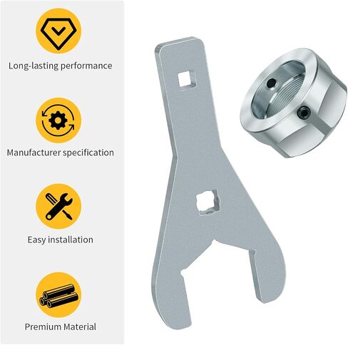 M MATI Rear Axle Nut Wrench Tool 46mm & Rear Axle Lock Nut for Yamaha Raptor 350 YFM350 250 YFM250 125 YFM125 2004-2013 90170-33010-00 90113-06039-00 in Saudi Arabia