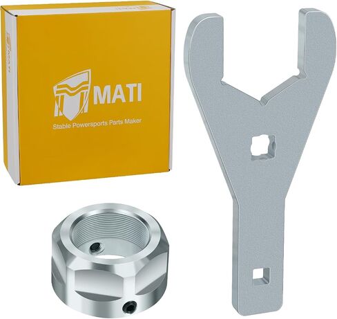 M MATI Rear Axle Nut Wrench Tool 46mm & Rear Axle Lock Nut for Yamaha Raptor 350 YFM350 250 YFM250 125 YFM125 2004-2013 90170-33010-00 90113-06039-00 in Saudi Arabia