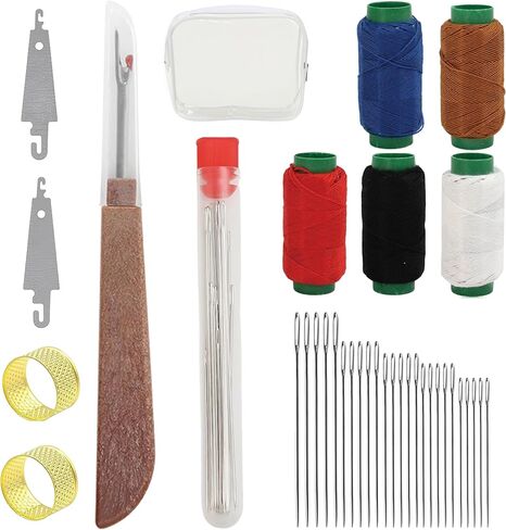 Big Eye Steel Sewing Needles Kit, Thread and Needle Kit, Stainless Steel Needles for Hand Sewing, Big Eye Steel Sewing Needles, Large Eye Steel Needles, Stainless Steel Sewing Needle Kit (38PCS) in Saudi Arabia
