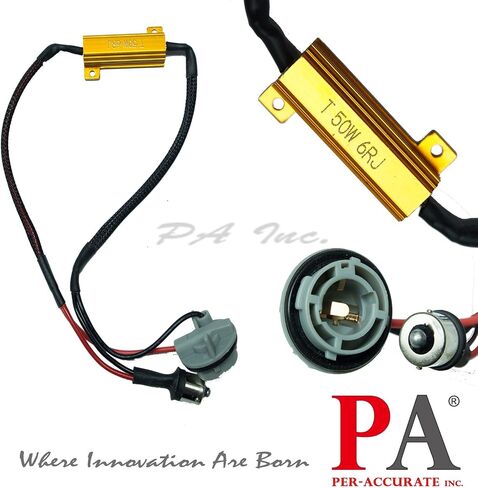 PA LED 2x LED 7440 7441 T20 50W 6 أوم أضواء تحميل المقاوم محول إصلاح فرط وامض سريع وامض Canbus رمز الخطأ المزيل تحذير Canceller لتحويل إشارة عكس النسخ الاحتياطي النهار تشغيل DRL in Saudi Arabia