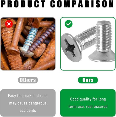 4PCS Stainless Steel Brake Disc Rotor Screws, 936000-6014-0H Brake Disc Retaining Screws for Front and Rear, Rotor Screw Replacement Fits Accord Civic Odyssey CR-Z MDX (4 PCS) in Saudi Arabia