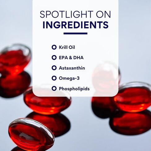 Research Verified Antarctic Krill Oil - Improve Heart Function, Boost Cognition - 2000mg - 60 Softgels - Made in The USA in Kuwait