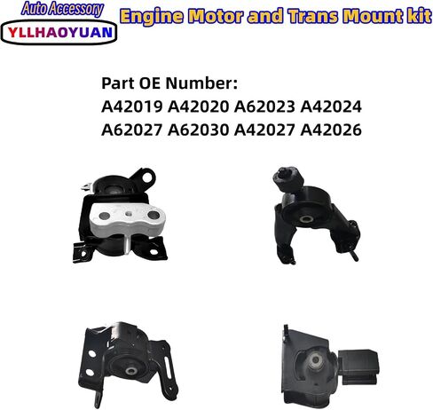 Engine Motor and Trans Mount 4 pcs Compatible with 2006 2007 2008 2009 2010 Ho-nda Civic 1.8L Replacement for A4546 A4530 A4534 A4543 in Saudi Arabia