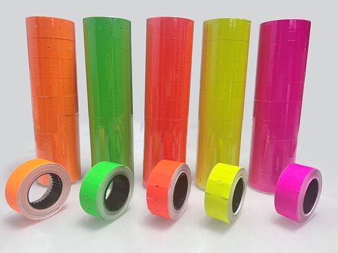 ملصقان لمسدس سعر الخط، 4 عبوات إجمالي 16,000 قطعة من ملصقات مسدس السعر والتاريخ الفارغة لمسدس السعر والتاريخ بخطين، مناسب لـ MX6600، MX6602، YH689، ومعظم مسدسات السعر ذات الخطين الأخرى (أخضر) in Kuwait