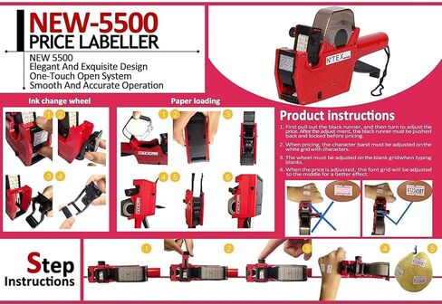 ملصقان لمسدس سعر الخط، 4 عبوات إجمالي 16,000 قطعة من ملصقات مسدس السعر والتاريخ الفارغة لمسدس السعر والتاريخ بخطين، مناسب لـ MX6600، MX6602، YH689، ومعظم مسدسات السعر ذات الخطين الأخرى (أخضر) in Kuwait