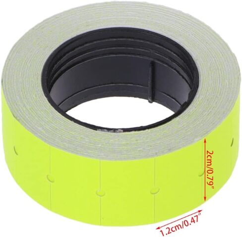 ملصقان لمسدس سعر الخط، 4 عبوات إجمالي 16,000 قطعة من ملصقات مسدس السعر والتاريخ الفارغة لمسدس السعر والتاريخ بخطين، مناسب لـ MX6600، MX6602، YH689، ومعظم مسدسات السعر ذات الخطين الأخرى (أخضر) in Kuwait