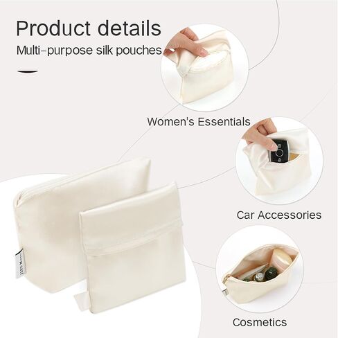 JLYZ Moon Purse Organizer Insert Silk fabric for Women Handbags&Totebag,Bag Organizer with Zipper Compatible with Kelly (Kelly25 with Zipper,Champagne) in Saudi Arabia