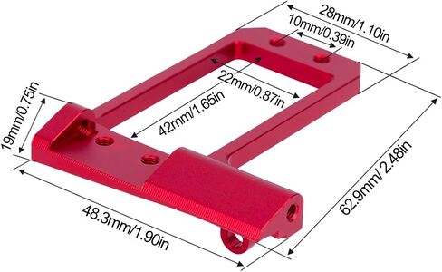 حامل مؤازر BTA من الألومنيوم ومحول 4 وصلات لـ 1/10 RC Crawler Vanquish F10 Portal Axle Low Center of Gravity LCG Chassis DIY (أسود) in Kuwait