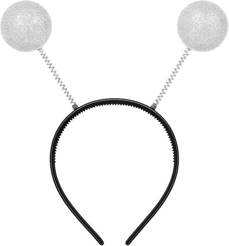 Green Alien Antenna Headband – Glitter Martian Bopper Costume Accessory for Kids and Adults, Halloween Dress-Up, Cosplay, Festivals, Birthday Parties, and Photo Props in Saudi Arabia