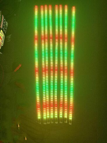 16 قطعة 1FT 30CM 12 بوصة صف ثلاثي 3 لفات RGB Dream Color Chasing Flow Series شرائط إضاءة بلوتوث + إضاءة ثلاثية الأبعاد LED للطرق الوعرة للمقلاع in Kuwait