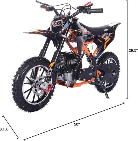 دراجة ترابية X-PRO Hawk 40 تعمل بالغاز، دراجة ترابية رباعية الأشواط مع بداية سحب، عجلات 10 بوصة! (أحمر) in Kuwait