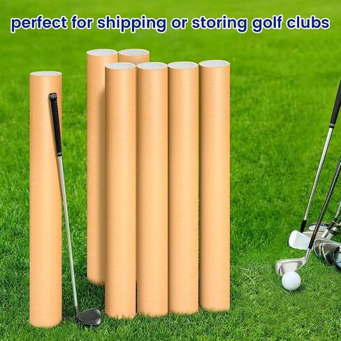 4-Pack Mailing Tubes with Caps, Kraft Paper Cardboard Storage Tubes for Shipping, Prints, Documents, Crafts & Golf Clubs (4in*36in, 3in*36in) in Kuwait