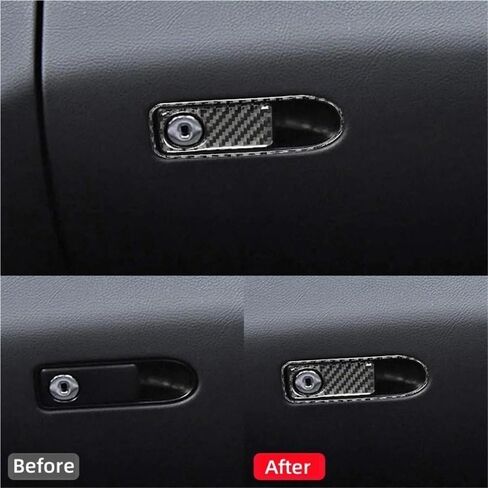 for Mercedes Benz C GLC Class W205 C180 C200 C300 Carbon Fiber Copilot Glove Box Switch Panel Trim Cover Sticker Car Accessories in Saudi Arabia