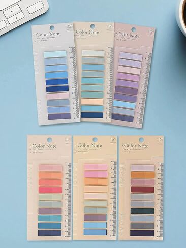 1200pcs Sticky Tabs Page Markers, Sticky Note Tabs Colored Writable and Repositionable Book Flags Tabs Strip Index Tabs,Page Tabs in Saudi Arabia