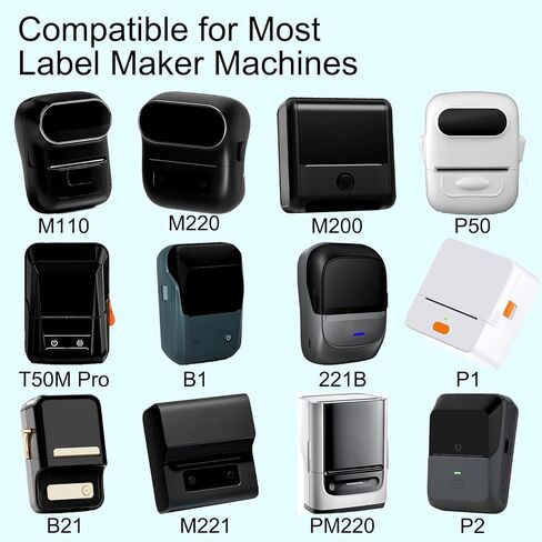 ملصقات حرارية 40 مم × 30 مم متوافقة مع Supvan T50M Pro، Phomemo M110، 1.57 بوصة × 1.18 بوصة، ملصقات حرارية مقاومة للطقس ومقاومة للتمزق [300 ملصق/لفة × 3] in Kuwait