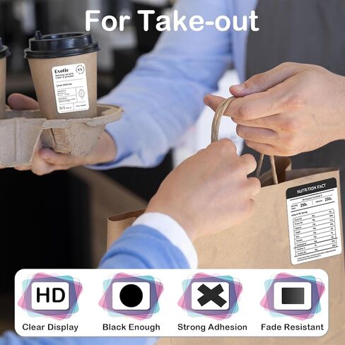 ملصقات حرارية 40 مم × 30 مم متوافقة مع Supvan T50M Pro، Phomemo M110، 1.57 بوصة × 1.18 بوصة، ملصقات حرارية مقاومة للطقس ومقاومة للتمزق [300 ملصق/لفة × 3] in Kuwait