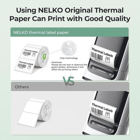 ملصقات حرارية لصانع الملصقات Nelko PM220، ملصق حراري دائري مقاس 2 بوصة (50 مم)، مقاوم للماء، شريط متعدد الأغراض، لفة واحدة مكونة من 150 ورقة حرارية ذاتية اللصق (أبيض) in Saudi Arabia