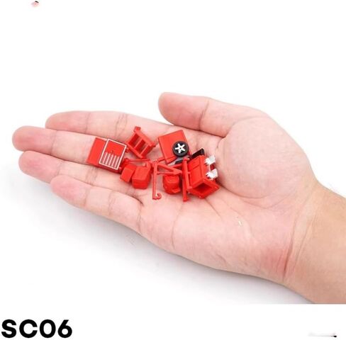 16Pcs/Set 1/64 Scale Diorama Model Kit Car Garage Repair Furniture Tools Car Workshop Maintenance Tool Display Scene Model Toy, SC06 in Saudi Arabia
