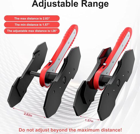 Brake Caliper Compression Tool Kit, Caliper Piston Compressor Tool, 360° Ratchet Piston Press with 4 Hooks & 2 pcs Large Steel Plate for Single Twin Quad Sextuplet Piston Disc Brake Caliper (Red) in Saudi Arabia