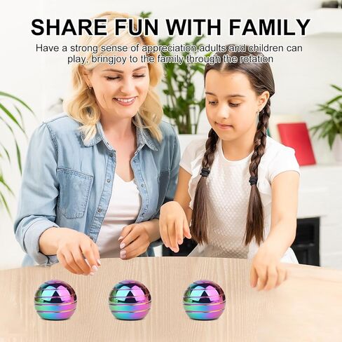 كرة لعبة مكتبية حركية، ألعاب فيدجيت مكتبية للبالغين، 1.54 بوصة قوس قزح فيدجيت سبينر لتخفيف القلق واضطراب فرط الحركة ونقص الانتباه، لعبة دوارة فيزيائية بحجم الجيب للبالغين والأطفال (39 مم، قوس قزح-A) in Kuwait