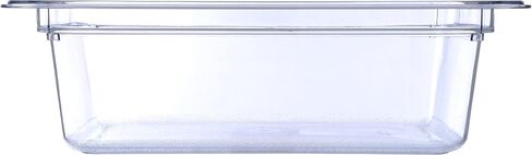 Carlisle FoodService Products Storplus 1/2-Size Food Pan for Catering, Buffets, and Restaurants, Polycarbonate 6 Inches Deep, Black in Saudi Arabia
