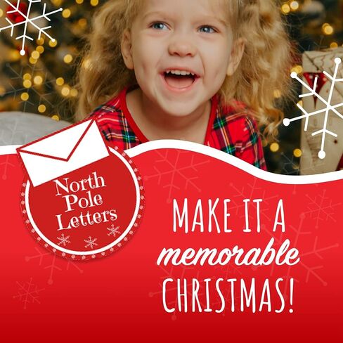 North Pole Letters Personalized Christmas Letter and Nice List Certificate from Santa Claus - Custom Letter & Certificate from Santa for Kids, Mailed to Your Child from The North Pole in Saudi Arabia