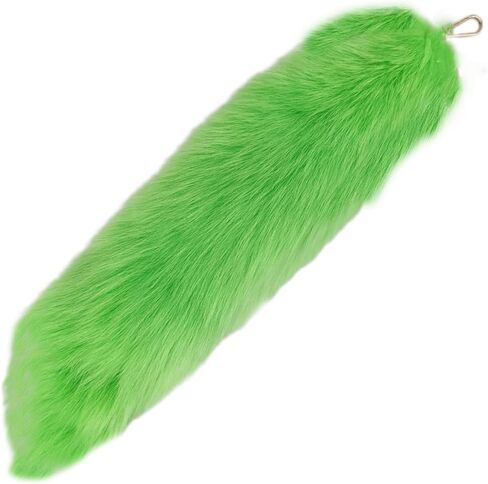 Faux Fur Fox Tail KeyChain for Women Therian Costume Cosplay Handbag Fashion Charm Wolf Tail Keychain Gift for Party in Kuwait