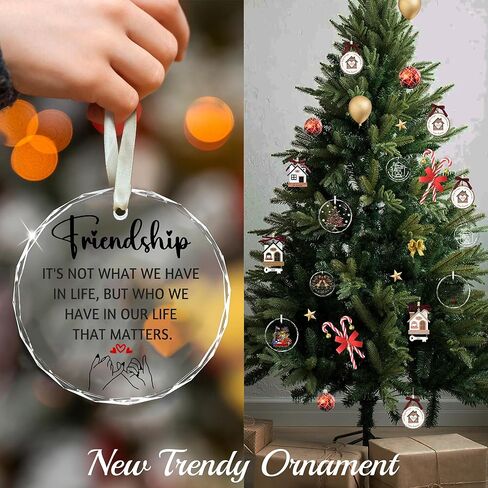 2023 عيد الميلاد زخرفة المنزل هدايا الاحترار للمنزل الجديد أول عيد الميلاد في منزلنا الجديد 2023 معلقة ديكور داخلي في الهواء الطلق تخزين المواد in Kuwait