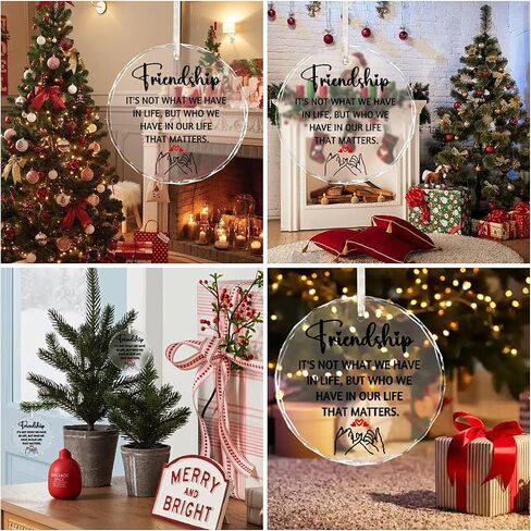 2023 عيد الميلاد زخرفة المنزل هدايا الاحترار للمنزل الجديد أول عيد الميلاد في منزلنا الجديد 2023 معلقة ديكور داخلي في الهواء الطلق تخزين المواد in Kuwait