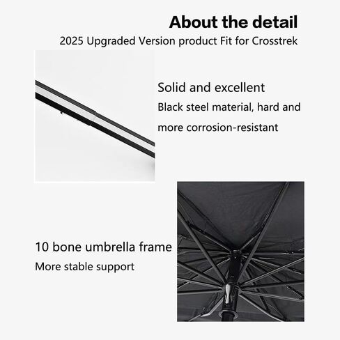 ZDLYH Car Windshield Sun Shade Umbrella,compatible with Subaru Crosstrek, Protect Car from Sun Rays & Heat Damage,UV Ray Reflector,Protect Interior & Keep Cool (For Crosstrek(Vent,Medium (55 * 31in))) in Saudi Arabia