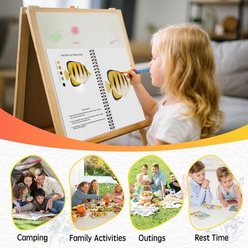 كتاب تلوين مصنفات الألوان المائية من SLWBZ، مجموعة طلاء صديقة للمبتدئين، سهلة رائعة مع خطوات، كتاب ألوان مائية للاستكشاف الإبداعي مع مجموعة طلاء للمراهقين البالغين (أرنب لطيف، مع طلاء) in Kuwait