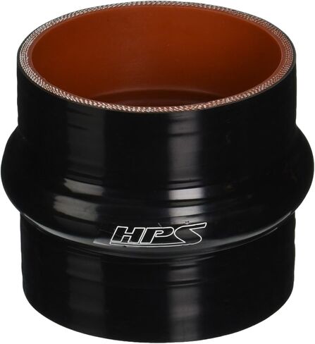 HPS HTSHC-300-BLK Silicone High Temperature 4-ply Reinforced Straight Hump Coupler Hose, 60 PSI Maximum Pressure, 3" Length, 3" ID, Black in Saudi Arabia