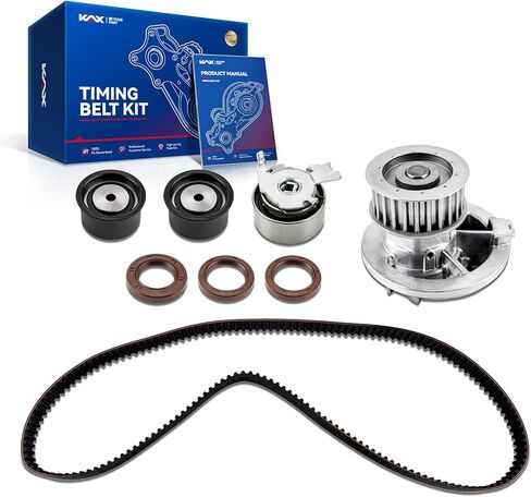 طقم حزام التوقيت KAX مع مضخة مياه مناسبة لنيسان فرونتير 1999-2004 3.3L، Xterra 2000-2004 3.3L، Pathfinder 1996-2000، INFINITI QX4 1997-2000، OE#TCKWP249، TBK249، WPNI021P، VCNI021، ITM249، TS26249 in Saudi Arabia