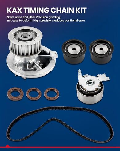 طقم حزام التوقيت KAX مع مضخة مياه مناسبة لنيسان فرونتير 1999-2004 3.3L، Xterra 2000-2004 3.3L، Pathfinder 1996-2000، INFINITI QX4 1997-2000، OE#TCKWP249، TBK249، WPNI021P، VCNI021، ITM249، TS26249 in Saudi Arabia